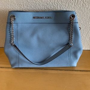 Michael Kors Jet Set Lg Leather Chain Shoulder Bag